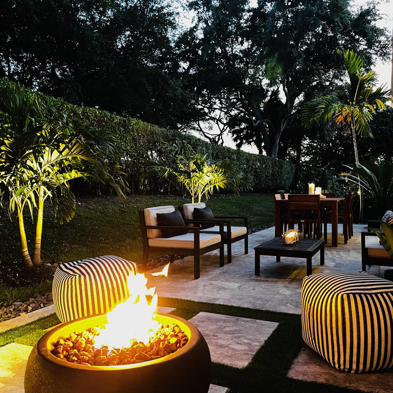 pavement with stones